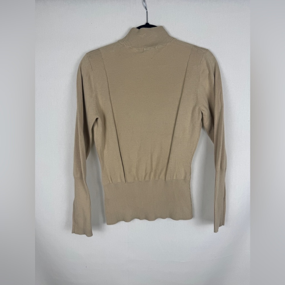 Westbound Light Tan Ribbed Sweater - Picture 3 of 5